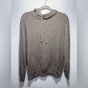 Hawker and Rye 100% Cotton Knit Hoodie in Gray Size Large EUC